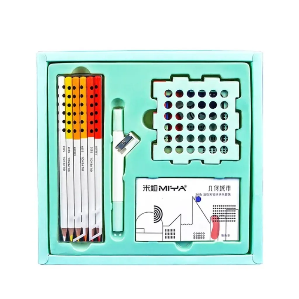 Miya Geometry City Oil Colored Pencil Gift Box