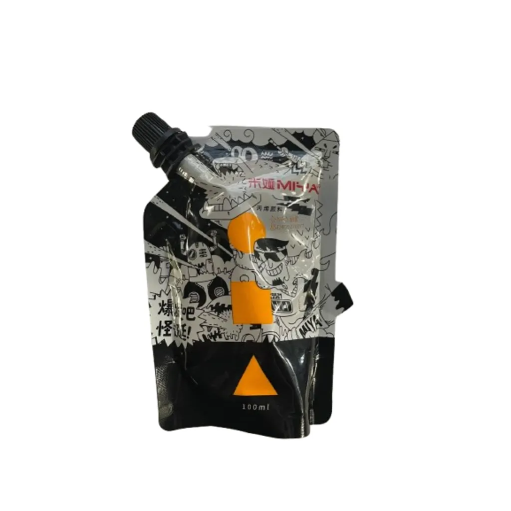 Miya Weird Acrylic Paint Cc Refill, 100ml, Bag, Orange
