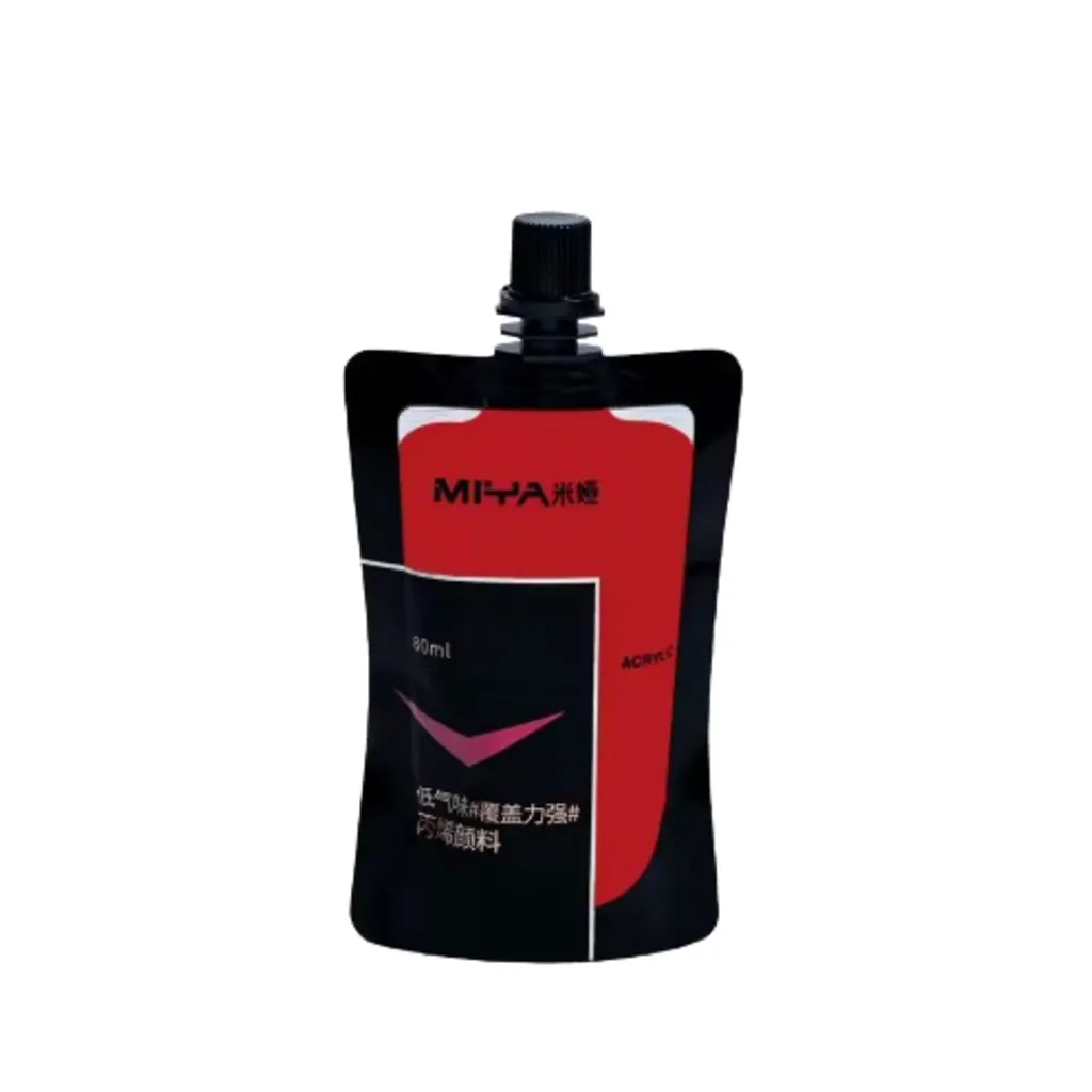 Miya BlackKnight Acrylic Paint Cc Refill, 80ml, Bag, Deep Red