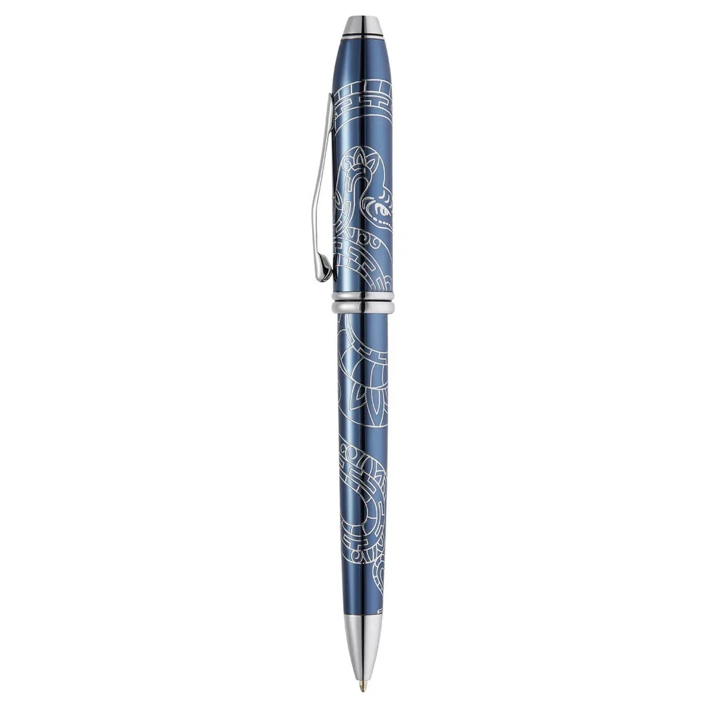 [AT0042-76] Cross Townsend Zodiac Year of the Snake Blue Lacquer Ballpoint Pen