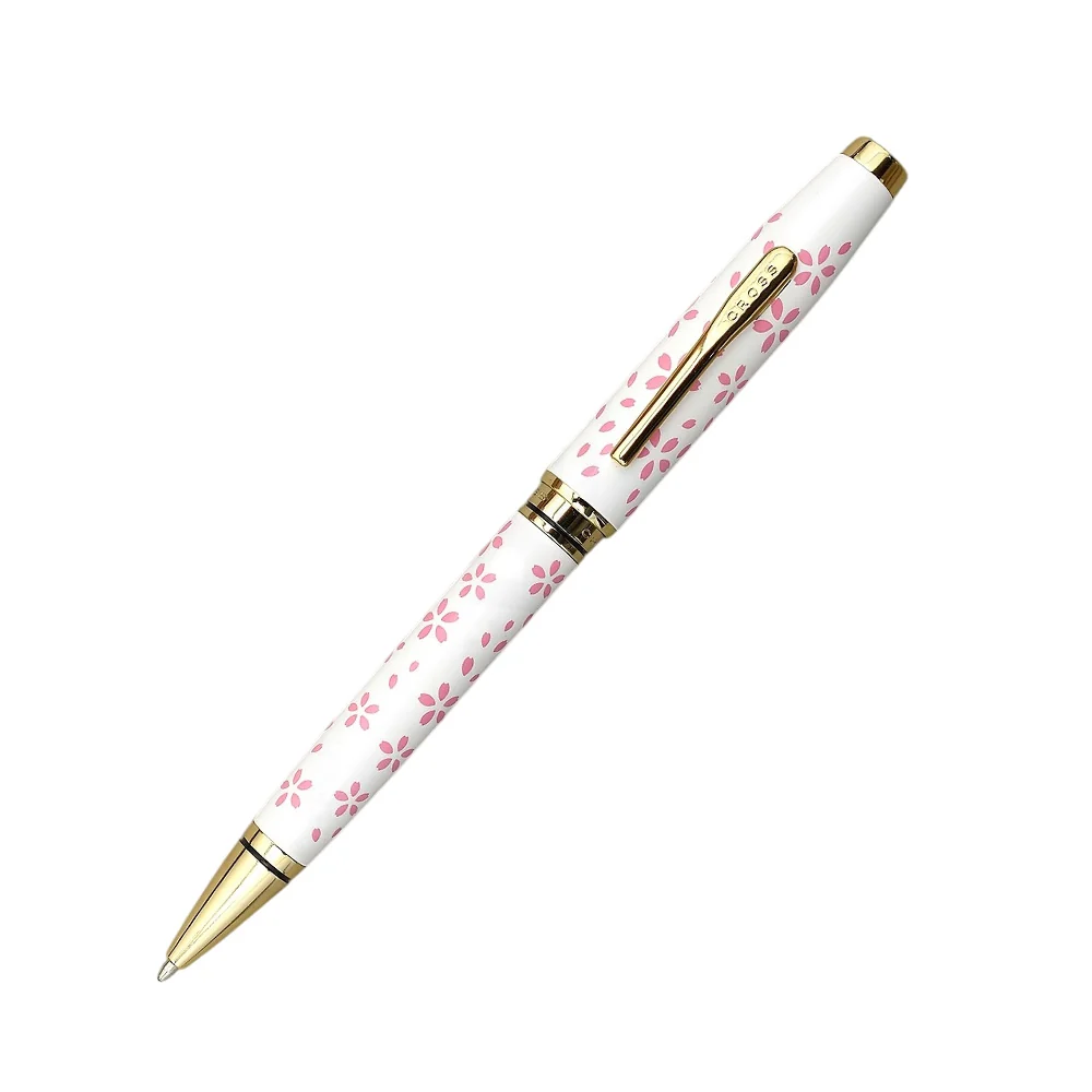 [AT0662-15] Cross Coventry Cherry Blossom Pearl White Lacquer Finish Ballpoint Pen