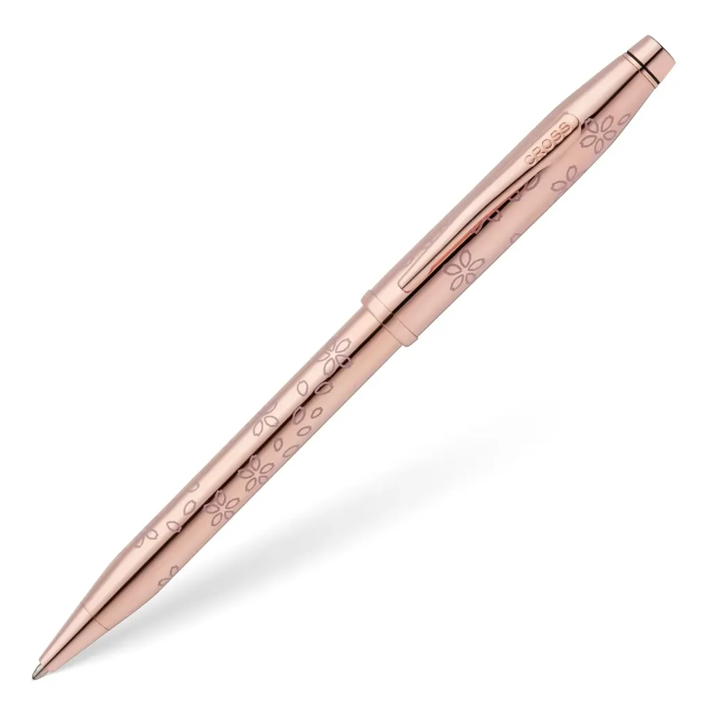 [AT0082WG-169] Cross Century II Cherry Blossom Rose Gold Plated Ballpoint Pen