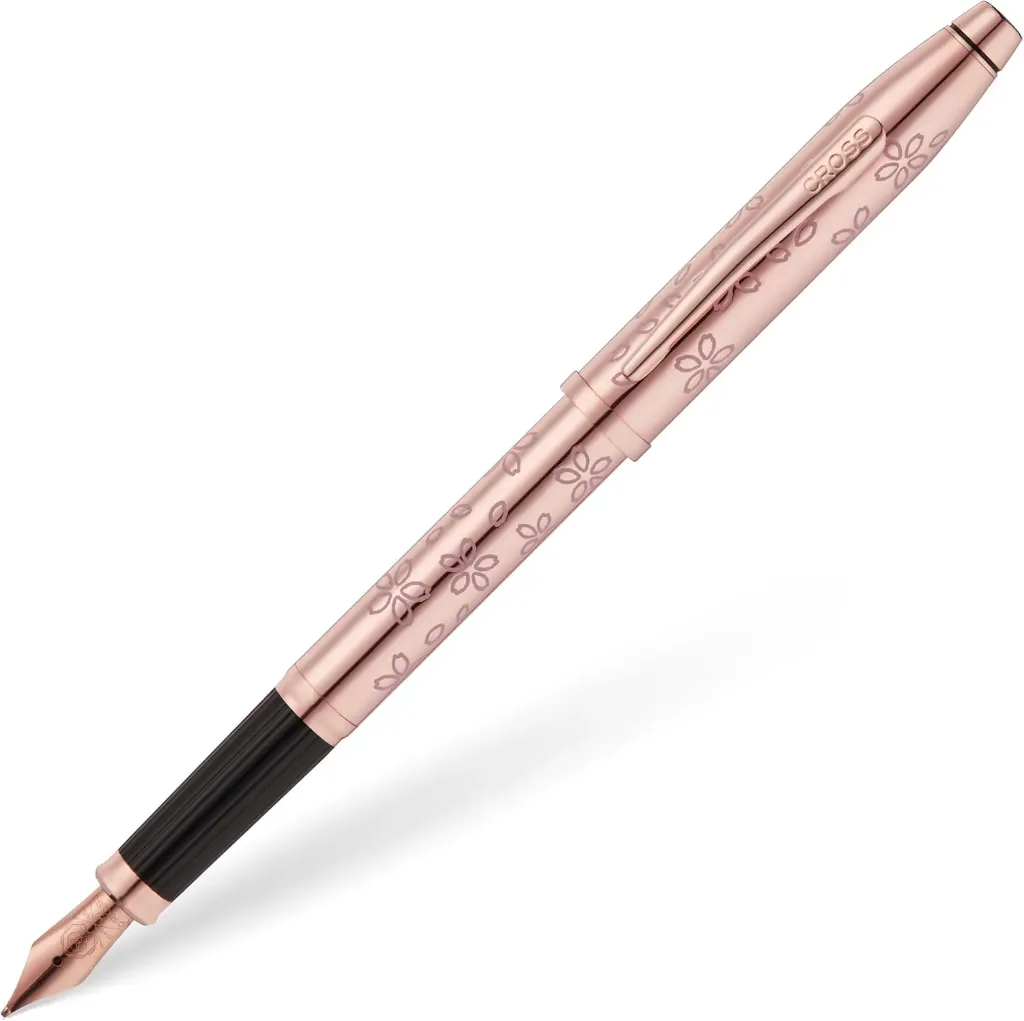 [AT0086WG-169MF] Cross Century II Cherry Blossom Rose Gold Plated Medium Nib Fountain Pen