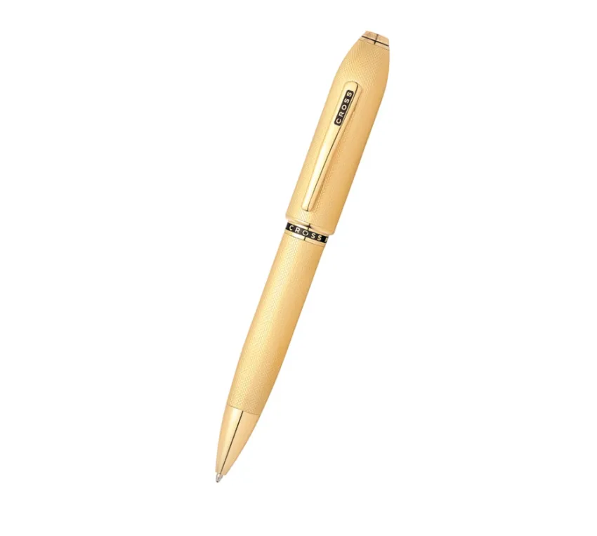 [AT0702-4] Cross Peerless™ 23KT Heavy Gold Plate with Gold Plated Appointments and Swarovski Crystal Ballpoint Pen