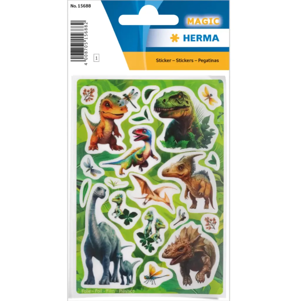 [15688] Herma St. Magic Dino World, Foil