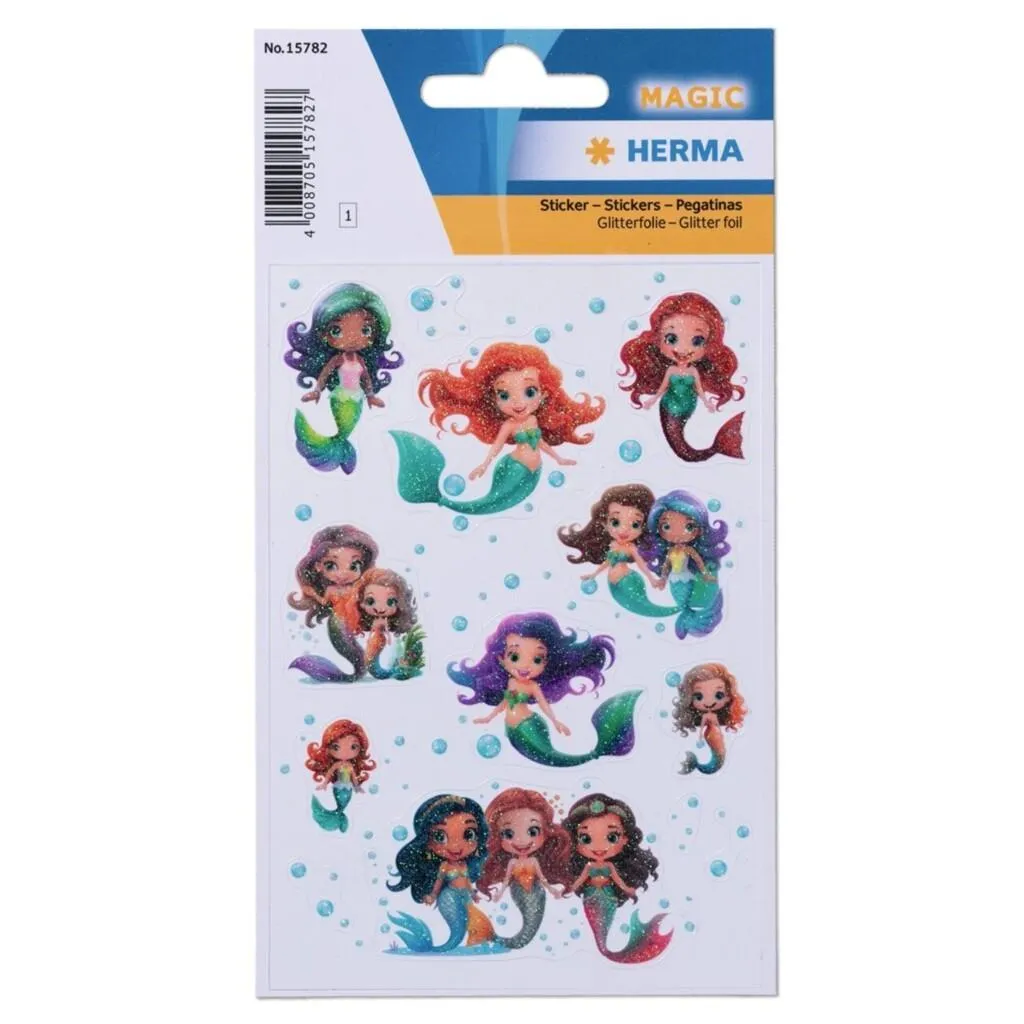 [15782] Herma Sticker Magic Mermaid, Glittery Foil