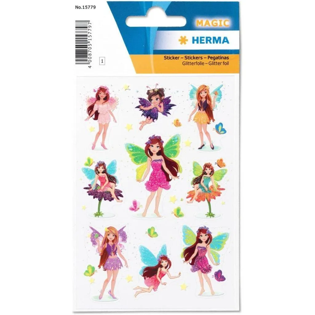 [15779] Herma Sticker Magic Fairies, Glittery Foil