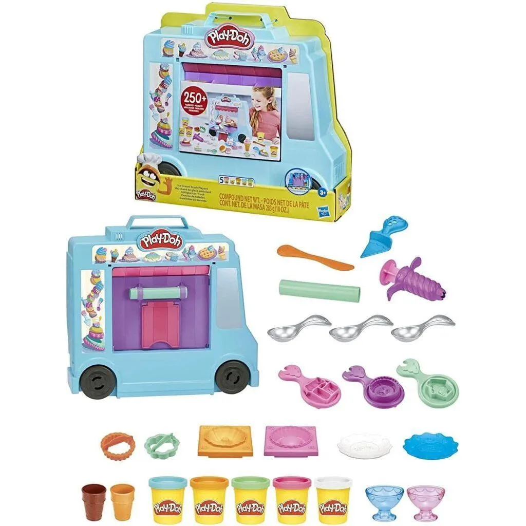 [F1390] Play-Doh Ice Cream Truck Playset