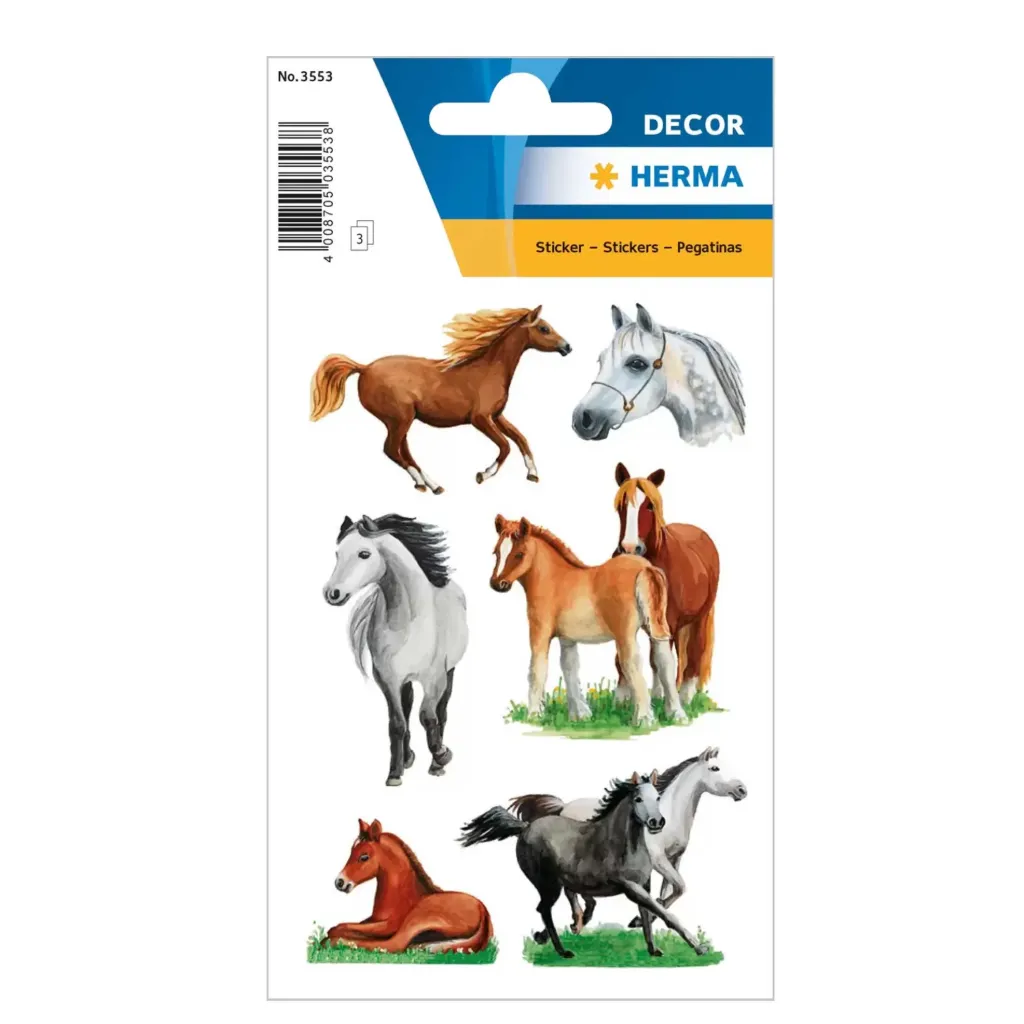 [3553] Herma Sticker Decor Horse Species