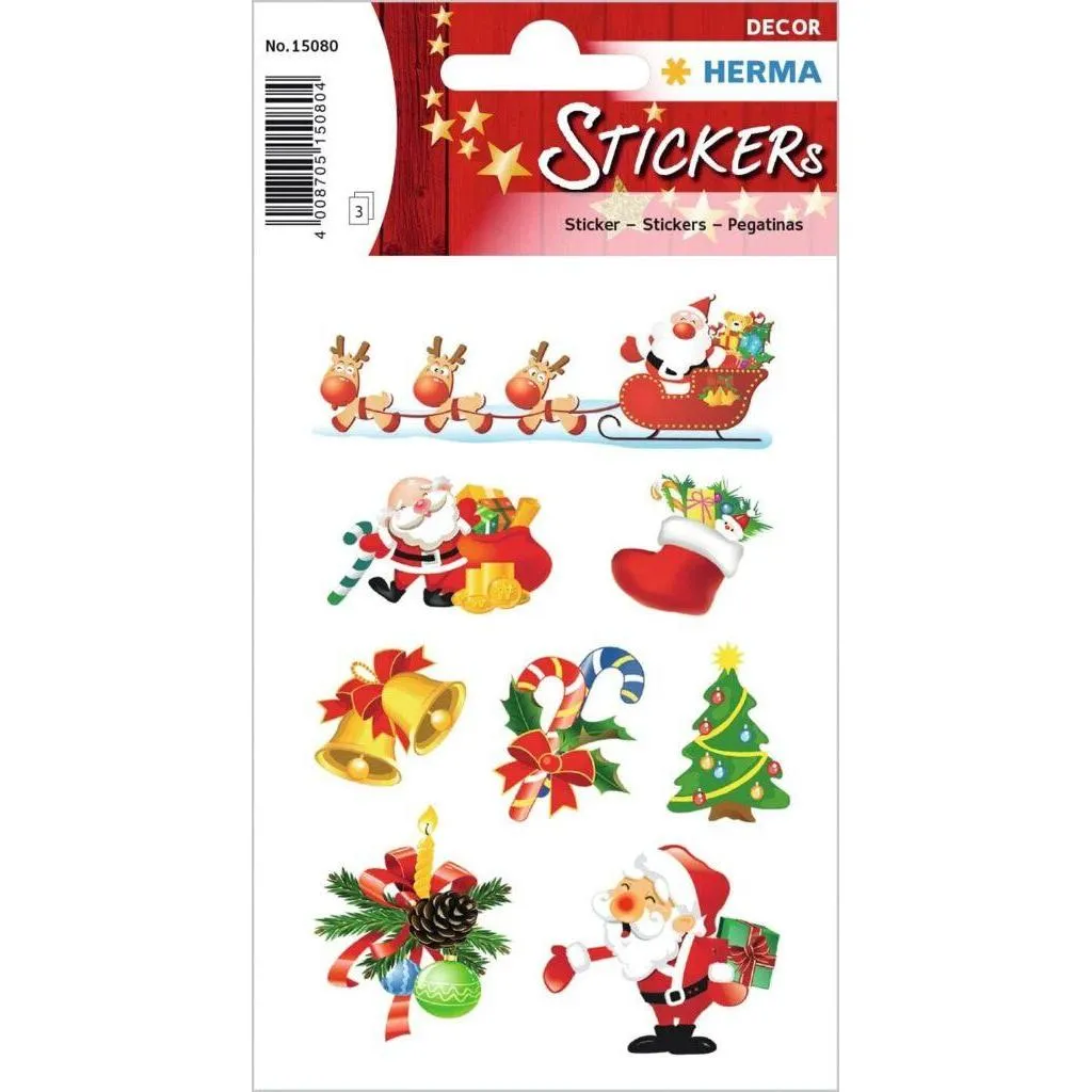 [15080] Herma Sticker Magic Christmas Santa