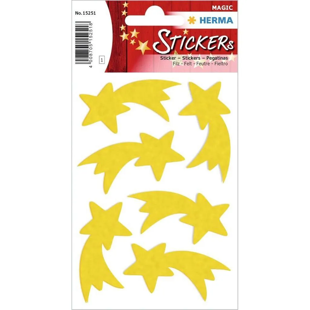 [15251] Herma Sticker Magic Christmas Star, Felt