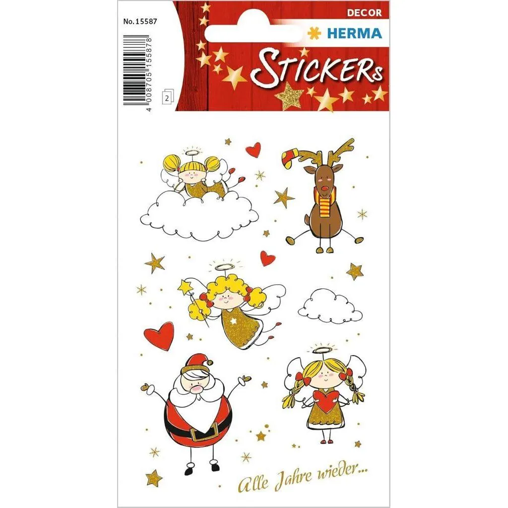 Herma Sticker Glittering Christmas Time