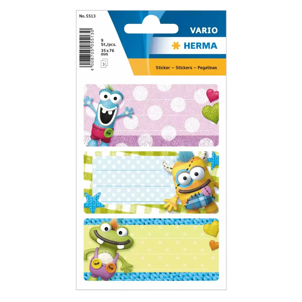 [5513] Herma Sticker Decor Vario Little Monster