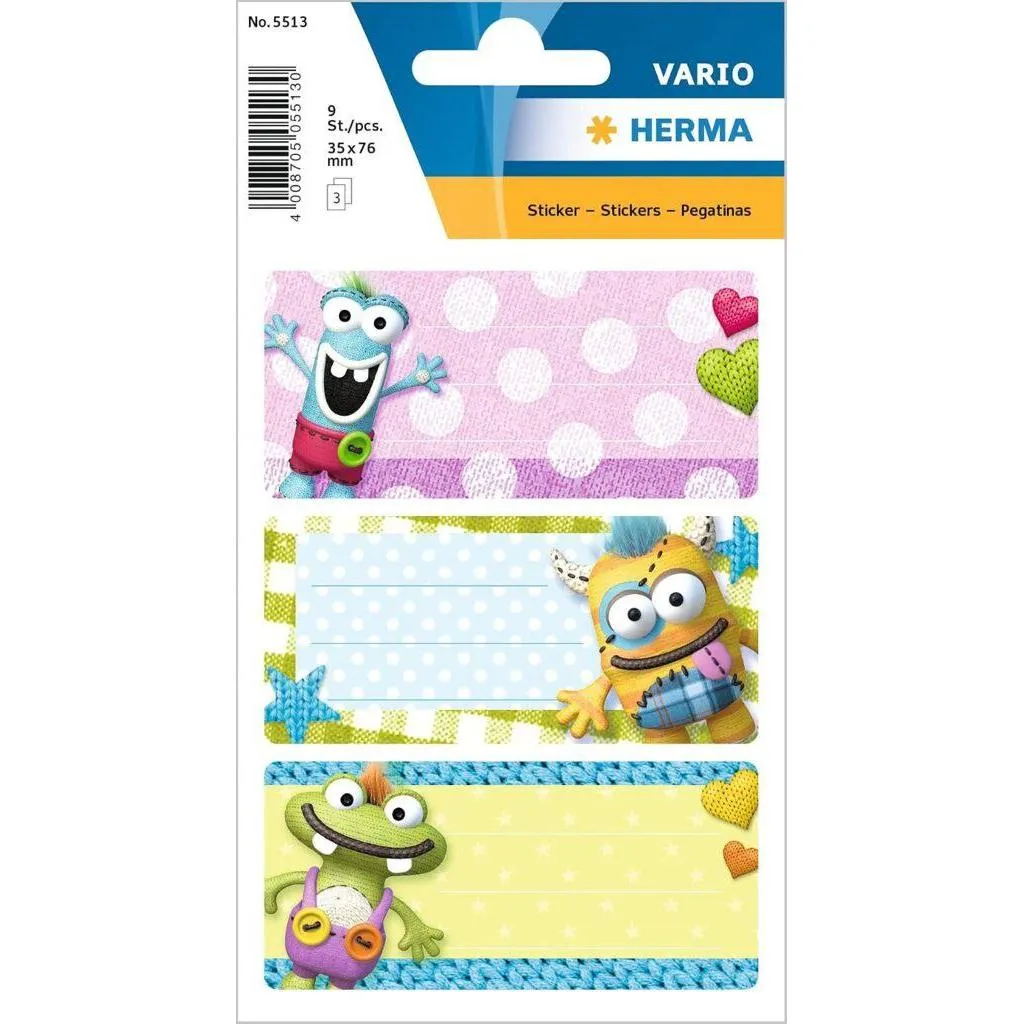 [5513] Herma Sticker Decor Vario Little Monster