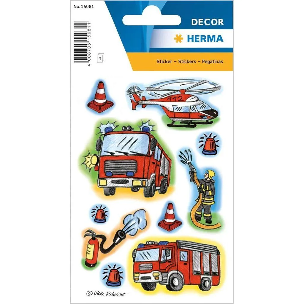 [15081] Herma Sticker Decor Fire Brigade