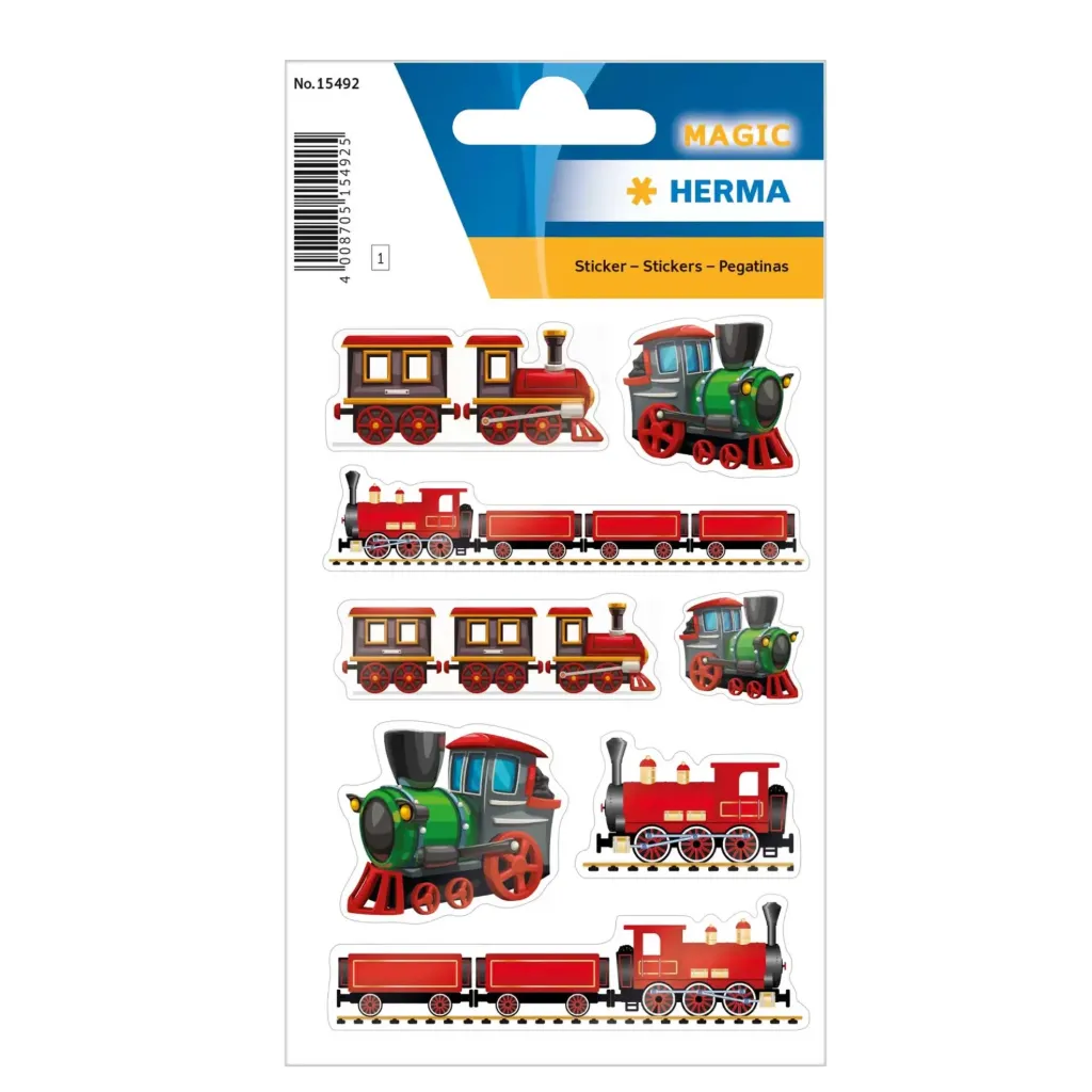 [15492] Herma Sticker Magic Railway, Foil