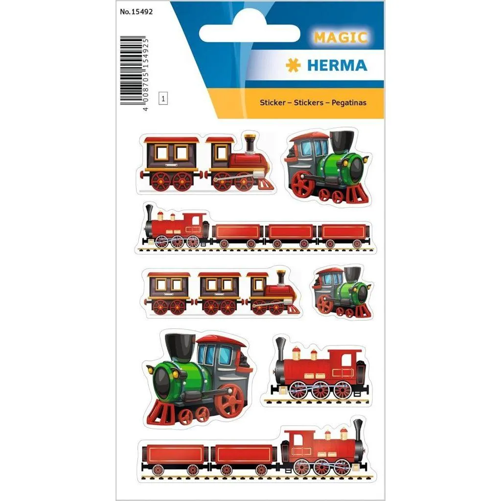 [15492] Herma Sticker Magic Railway, Foil