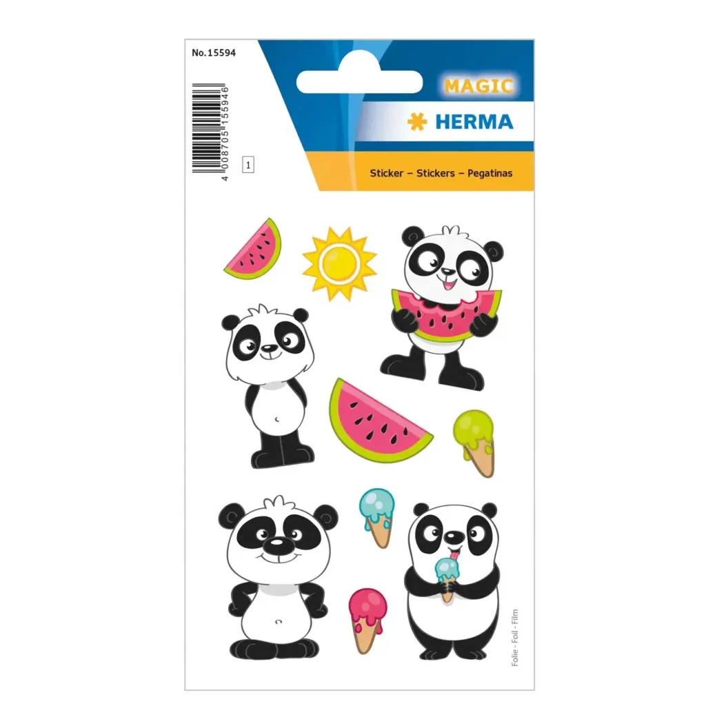 [15594] Herma Sticker Magic Panda-The Little Bear, Foil