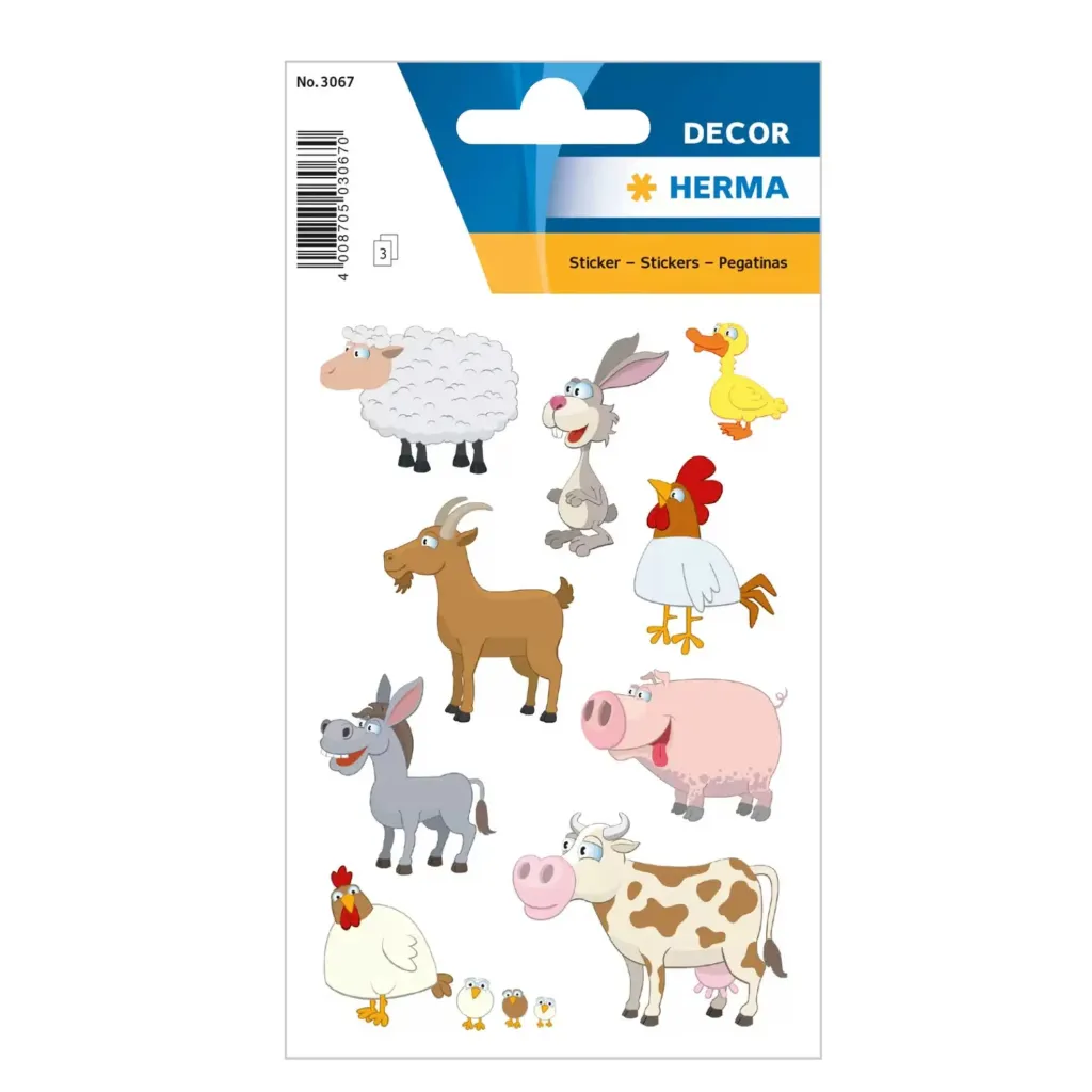 [3067] Herma Sticker Decor Favourite Animals