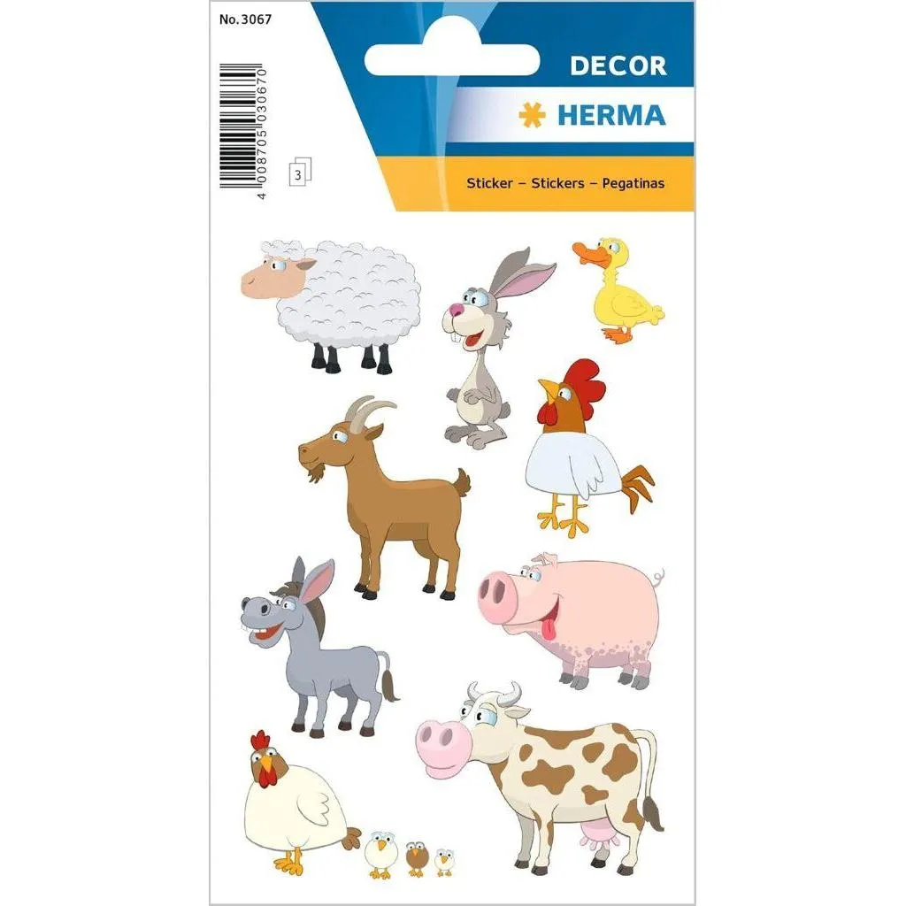 [3067] Herma Sticker Decor Favourite Animals