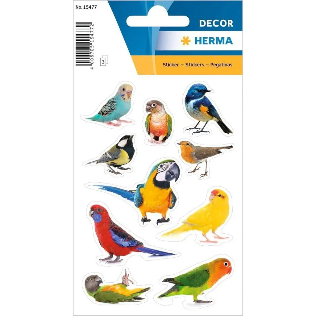 [15477] Herma Sticker Decor Birds