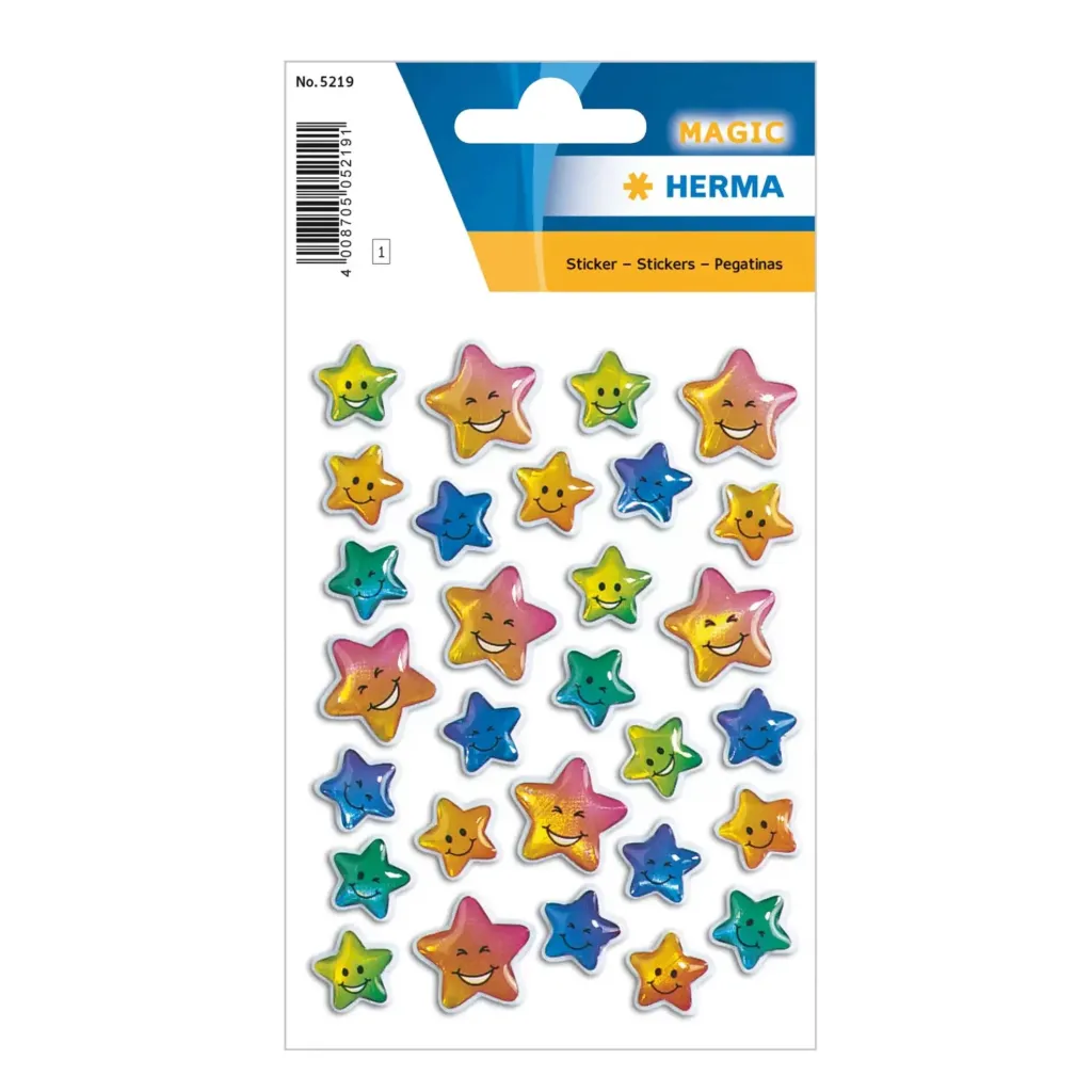 [5219] Herma Sticker Magic Stars, Stone