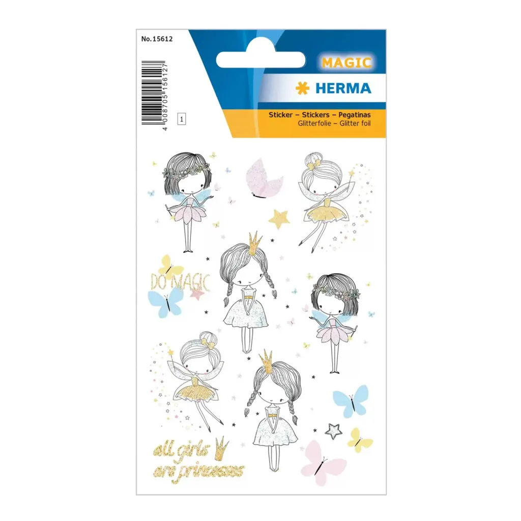 [15612] Herma Sticker Magic Fairy Princess Foil Glittery