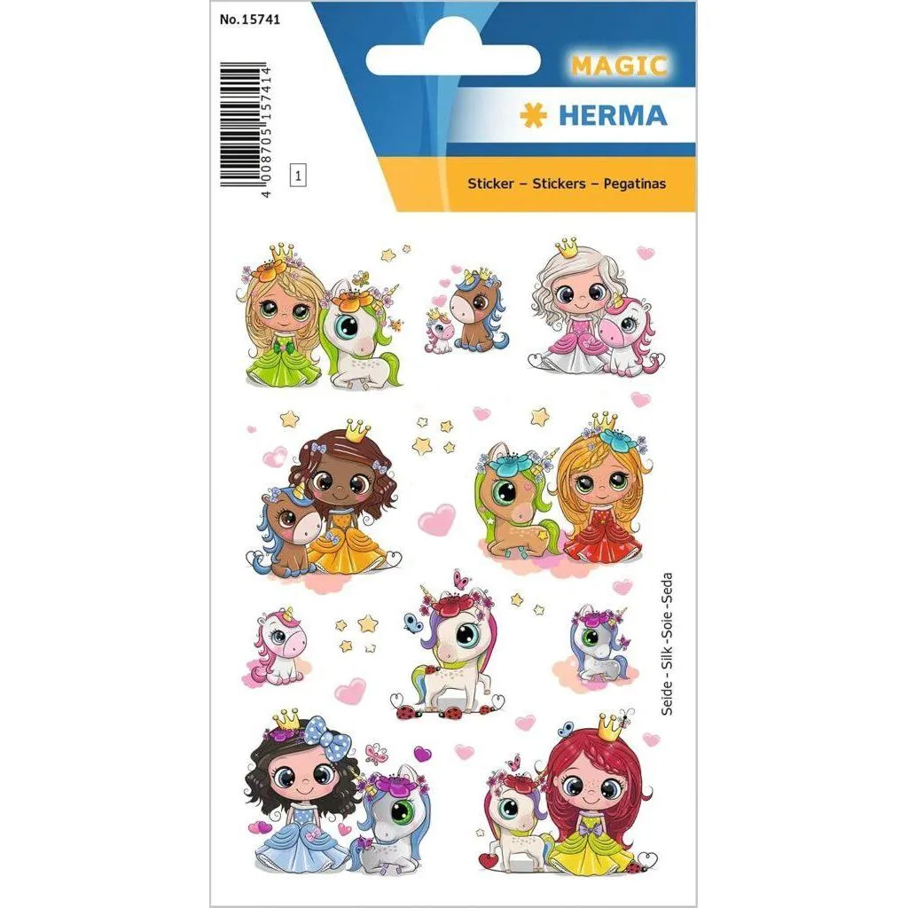 [15741] Herma Sticker Magic Princess Sweetie & Friends Silk