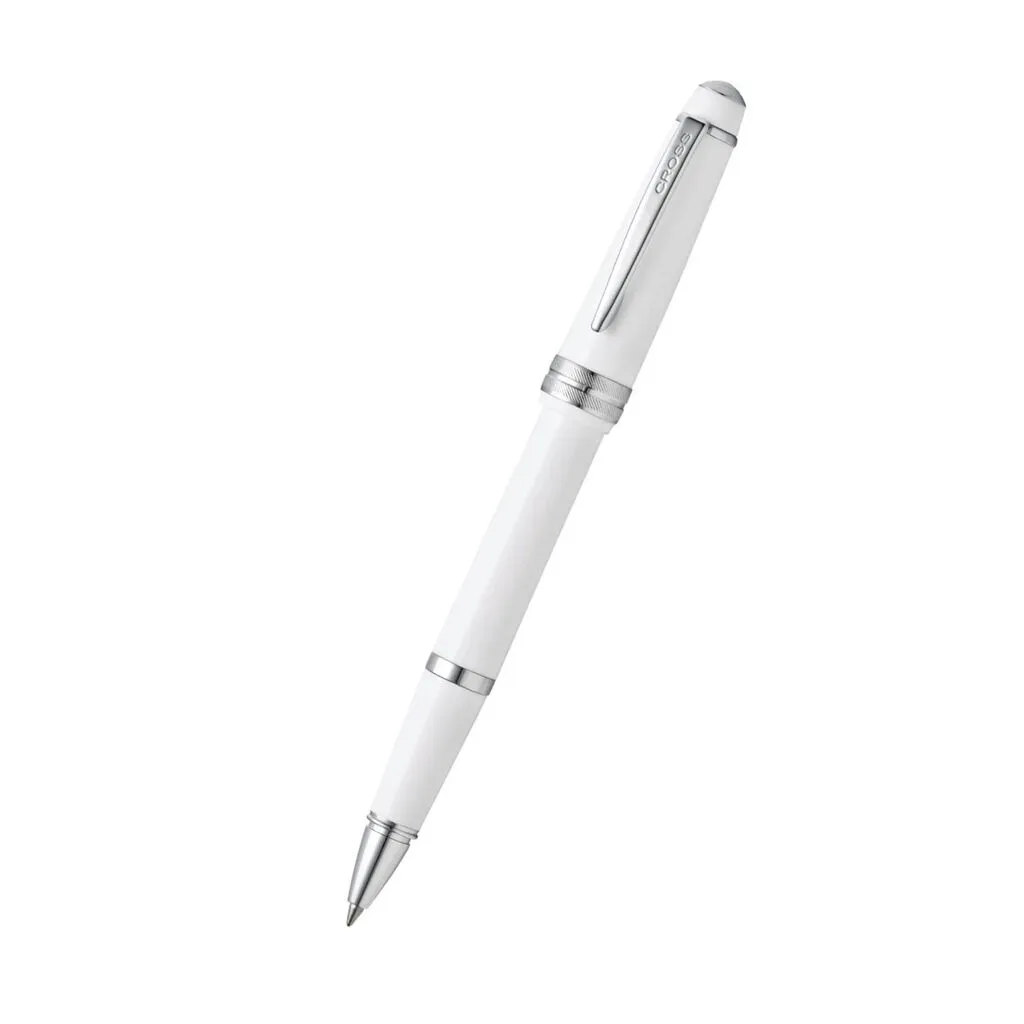 [AT0745-2] Cross Bailey Light Polished White Resin with Polished Chrome Appointments Rollerball Pen