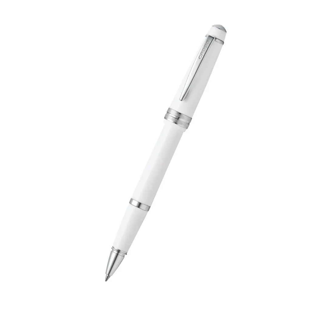 [AT0745-2] Cross Bailey Light Polished White Resin with Polished Chrome Appointments Rollerball Pen