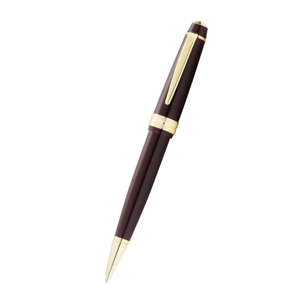 [AT0742-11] Cross Bailey Light Polished Burgundy Resin and Gold Tone Ballpoint Pen