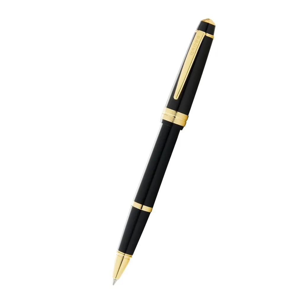 [AT0745-9] Cross Bailey Light Polished BlackResin and Gold Tone Rollerball Pen