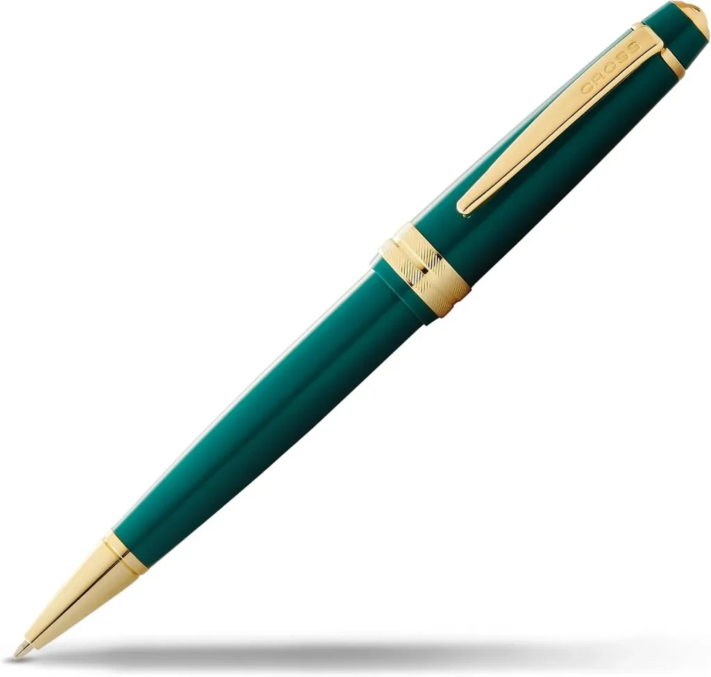 [AT0742-12] Cross Bailey Light Polished Green Resin and Gold Tone Ballpoint Pen