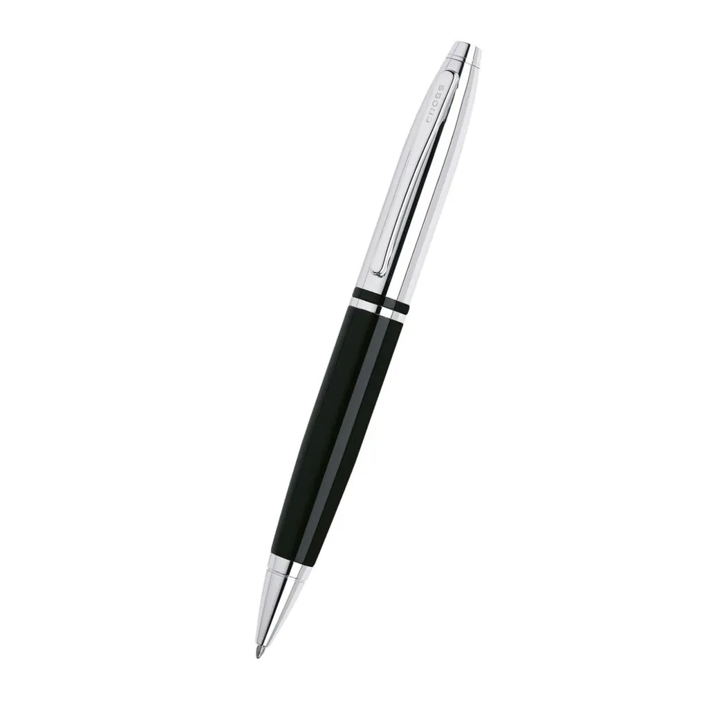 Cross Calais Chrome/BlackLacquer with Polished Chrome Appointments Ballpoint Pen