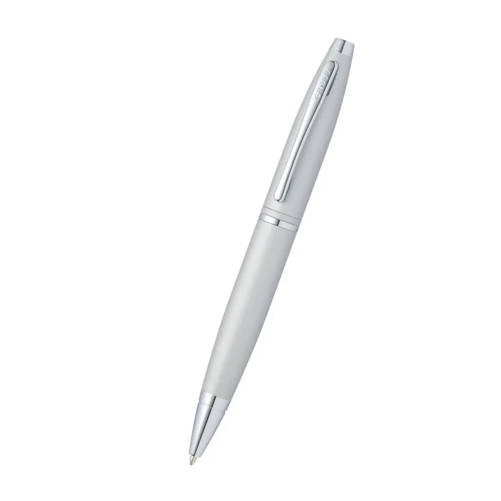 [AT0112-16] Cross Calais Satin Chrome with Polished Chrome Appointments Ballpoint Pen
