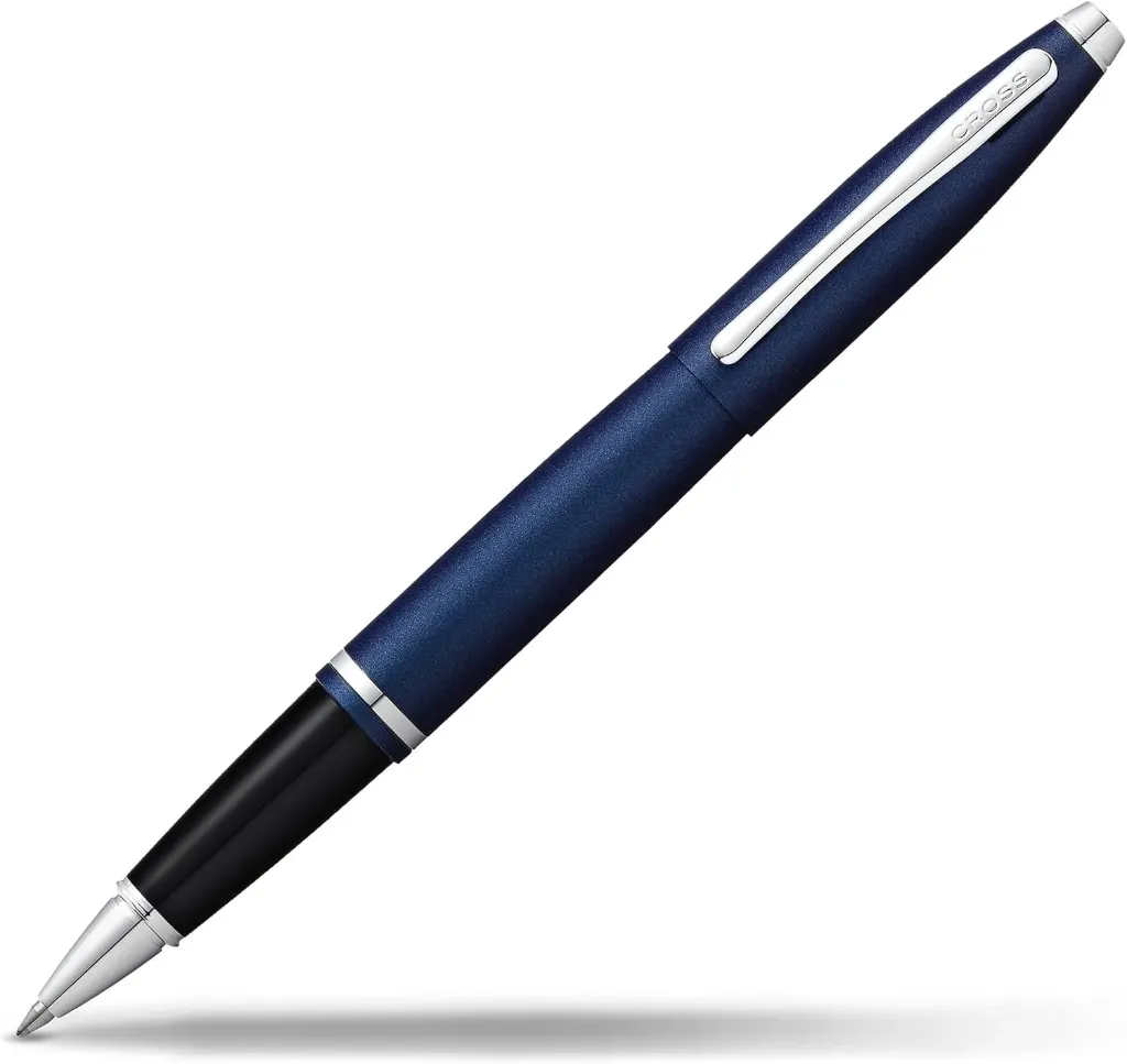 [AT0115-18] Cross Calais Matte Metallic Blue with Polished Chrome Appointments Selectip Rollerball Pen