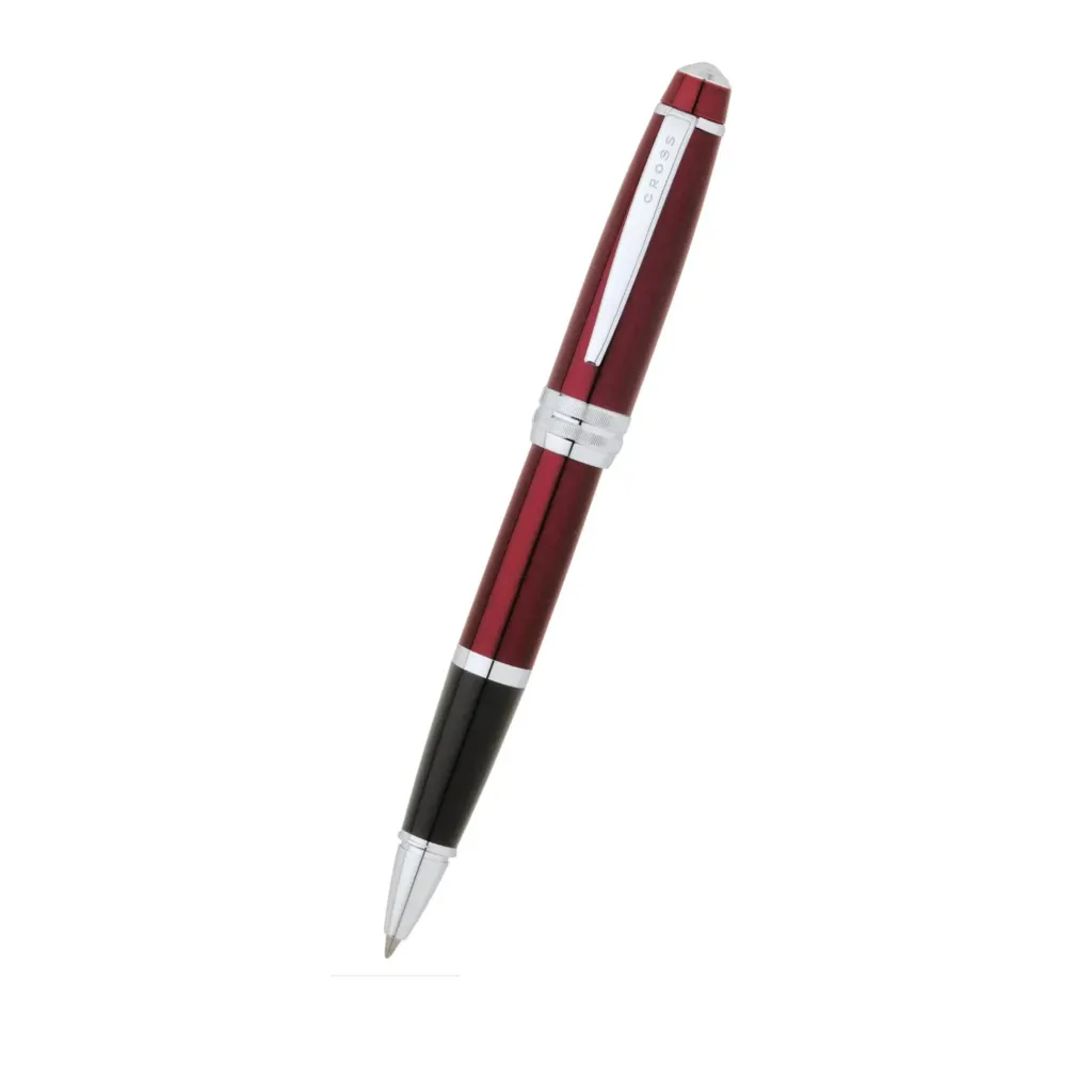 [AT0455-8] Cross Bailey Red Lacquer with Polished Chrome Appointments Selectip Rollerball Pen
