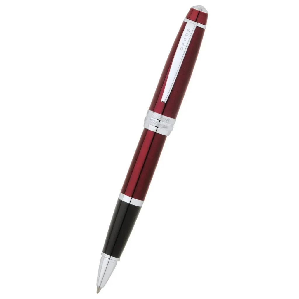 [AT0455-8] Cross Bailey Red Lacquer with Polished Chrome Appointments Selectip Rollerball Pen
