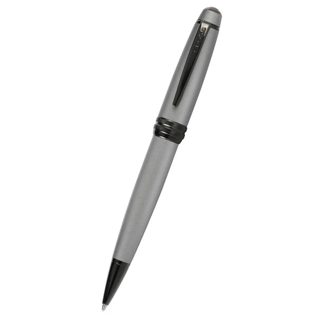 [AT0452-20] Cross Bailey Matte Gray Lacquer with Polished BlackPVD appointments Ballpoint Pen