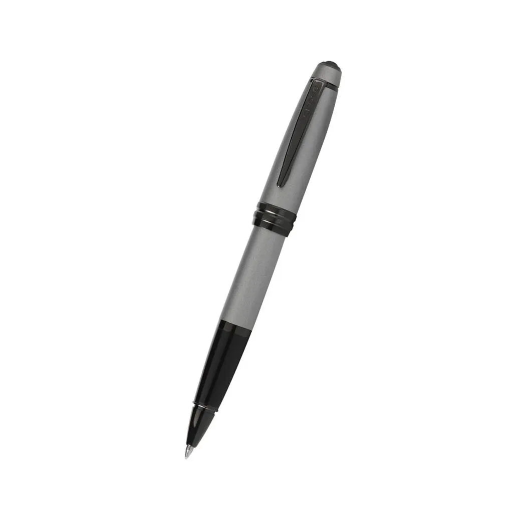 [AT0455-20] Cross Bailey Matte Gray Lacquer with Polished BlackPVD appointments Rollerball Pen