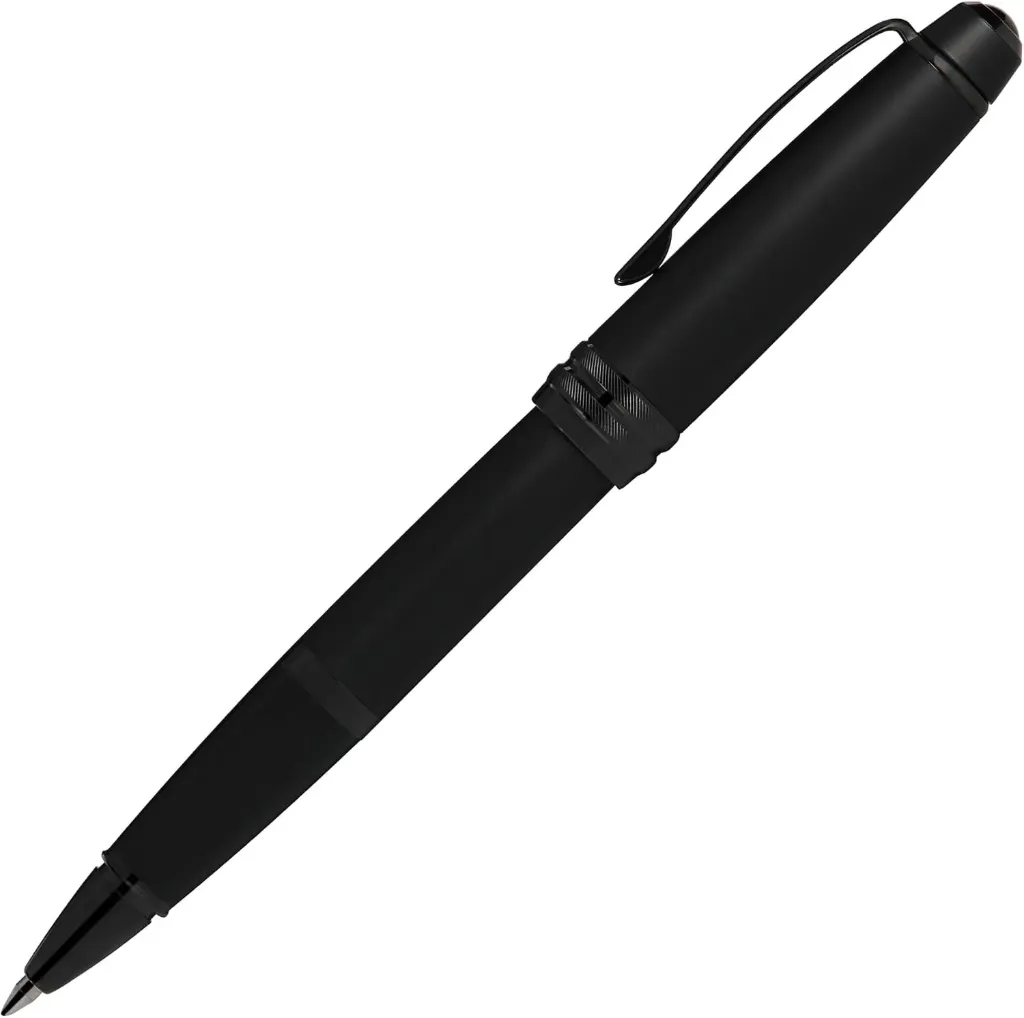 [AT0455-19] Cross Bailey Matte BlackLacquer with Polished BlackPVD appointments Rollerball Pen