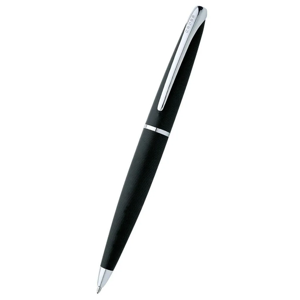 [882-3] Cross ATX Basalt Blackwith Polished Chrome Appointments Ballpoint Pen