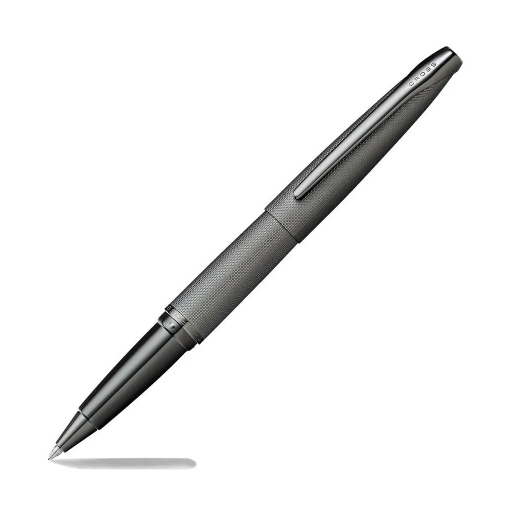 [885-46] Cross ATX Titanium Gray PVD Etched Diamond Pattern with Polished Titanium Gray PVD Appointments Selectip Rollerball Pen