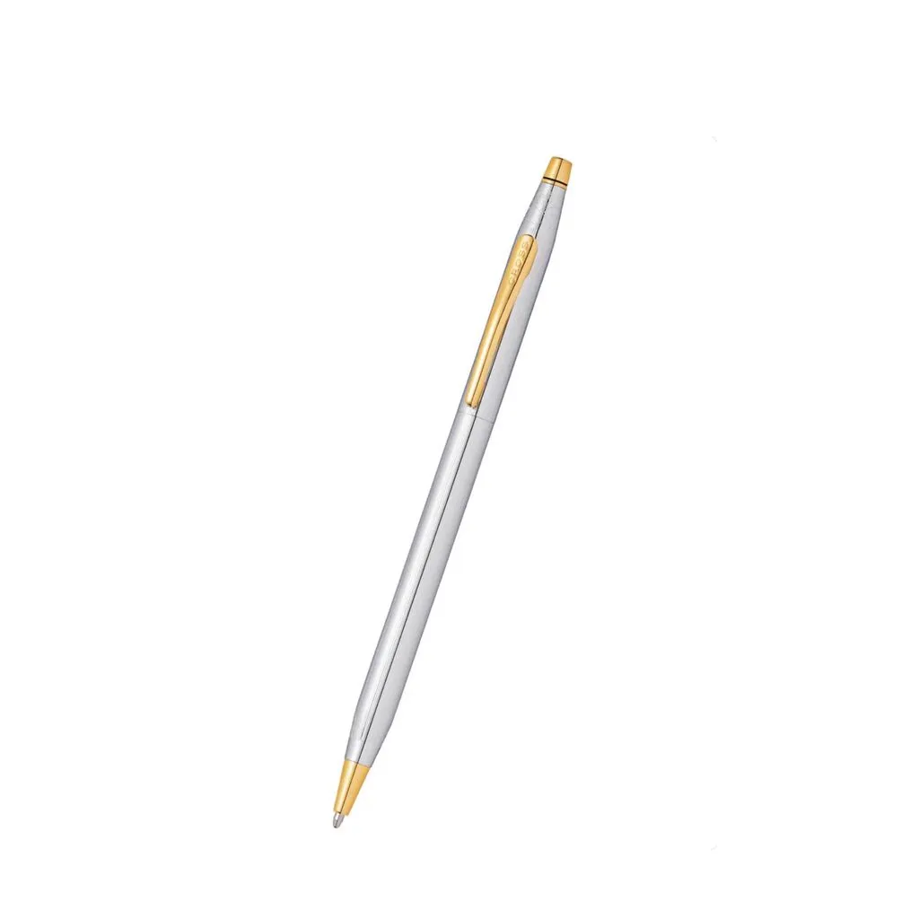 [3302] Cross Classic Century Medalist Chrome with 23KT Gold Plated Appointments Ballpoint Pen