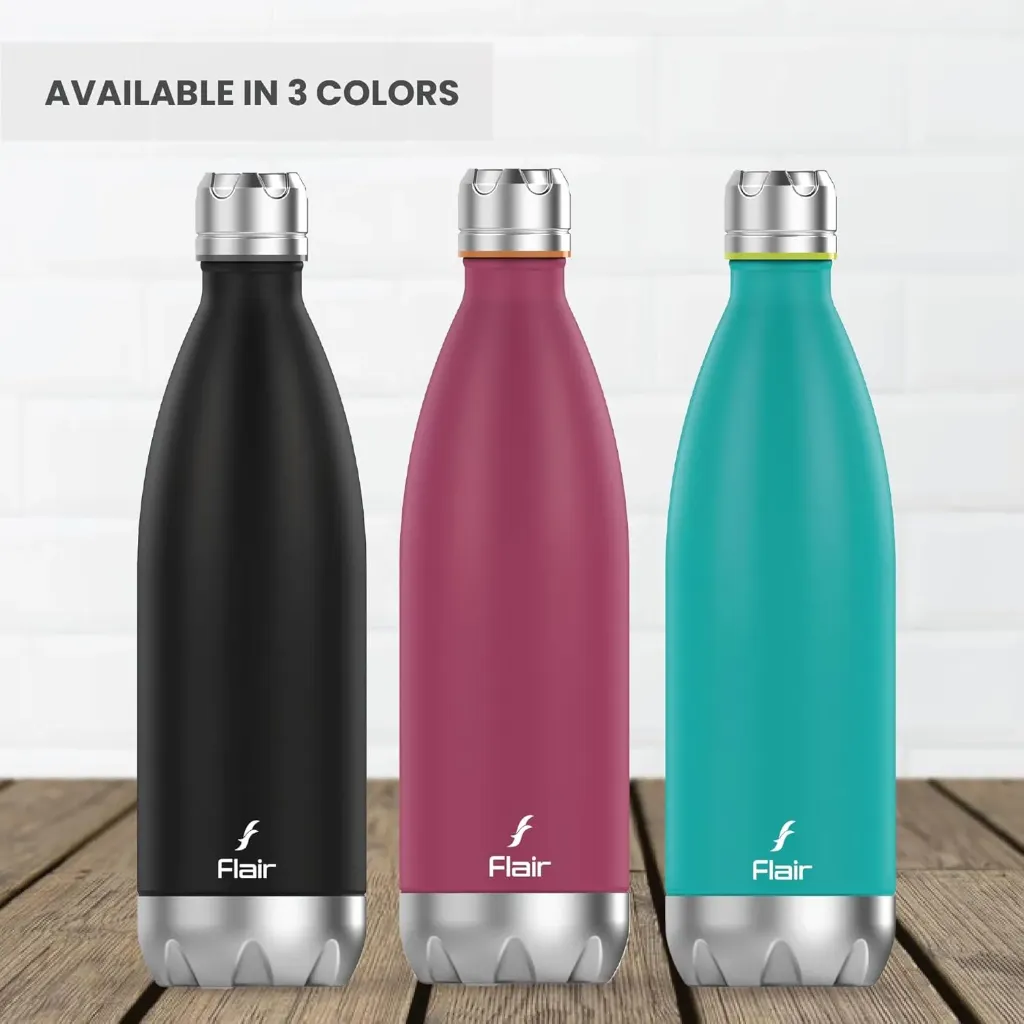 [FL SOFT TOUCH 750ML] Flair Soft Touch Vaccum SS Bottle 750ml - Assorted