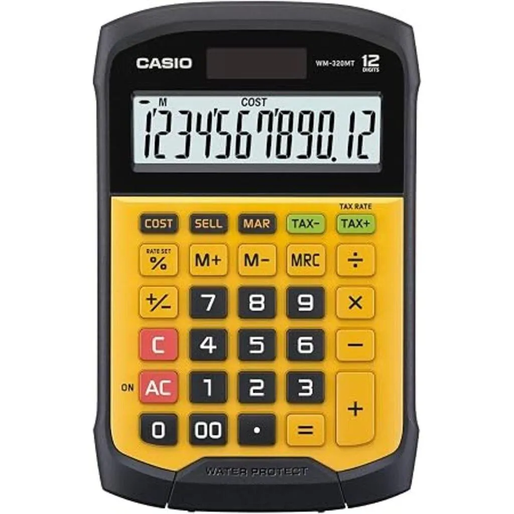 [CASIO WD-320MS-BU] Casio Water Protected Calculator WD-320MS-BU