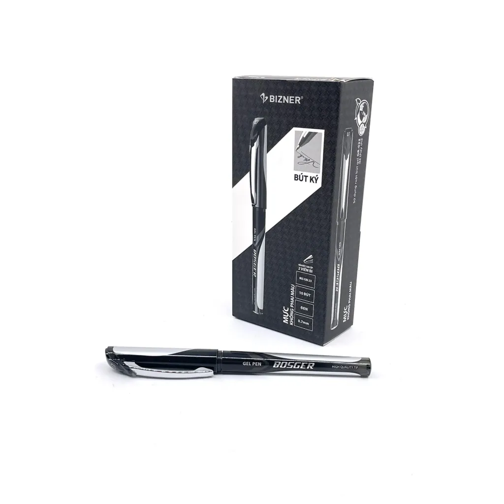 [BIZ-GEL23 BK] Flexoffice Gel Pen BIZ-GEL23 Black10 Pcs/Box