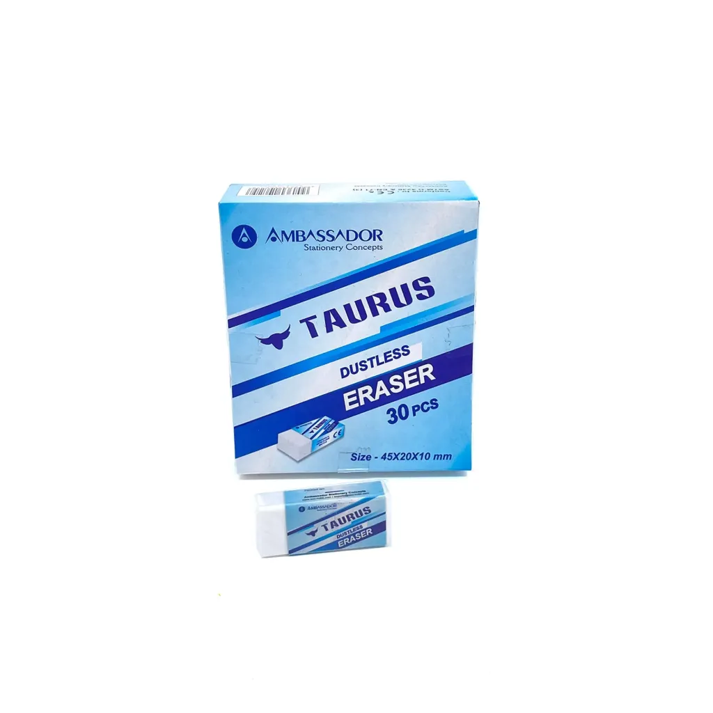 [TAURUS 30ERASER WT] Taurus Eraser 30Pcs 45x20x10 White