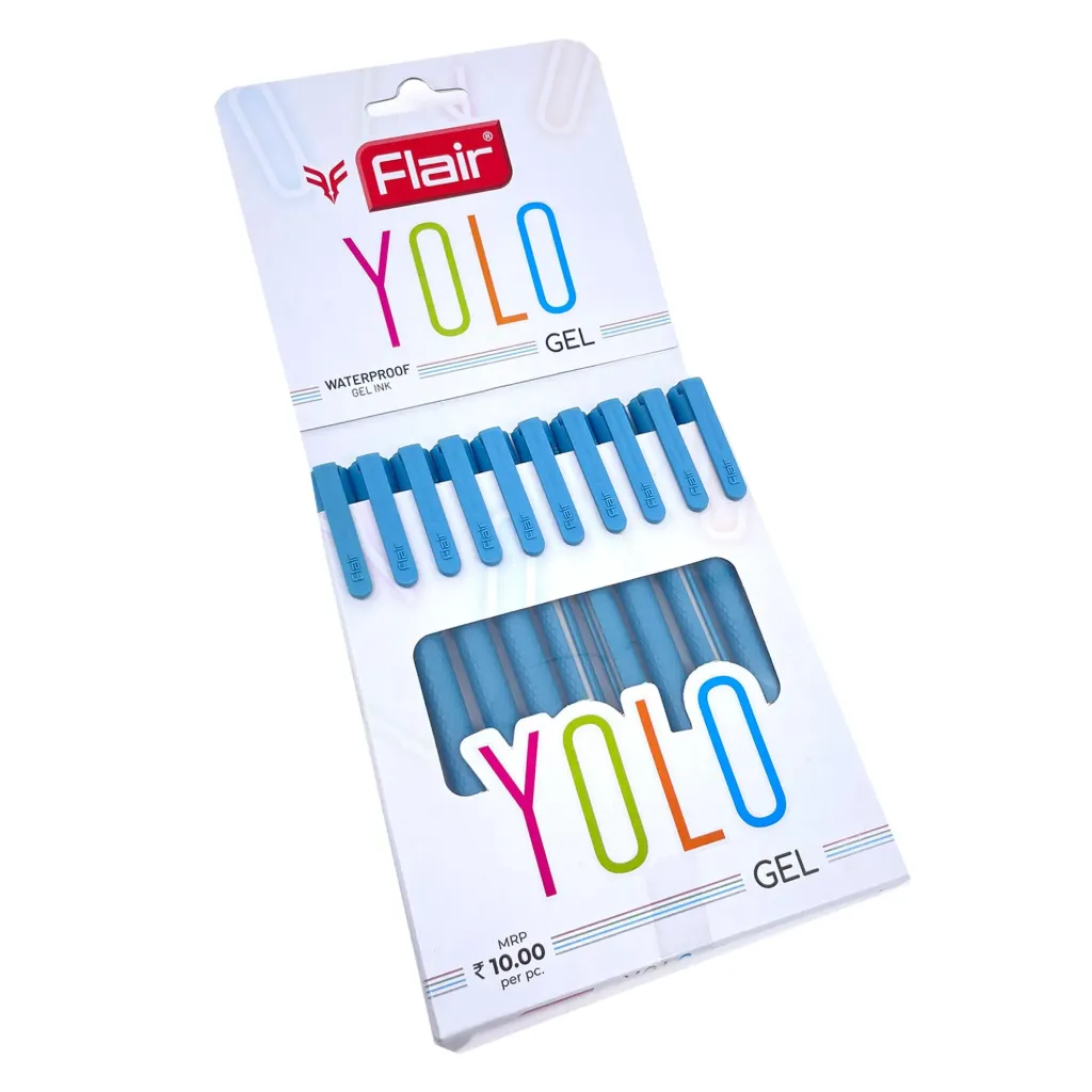 [FL YOLO 10] Flair Yolo Gel 10Pcs Card Blue
