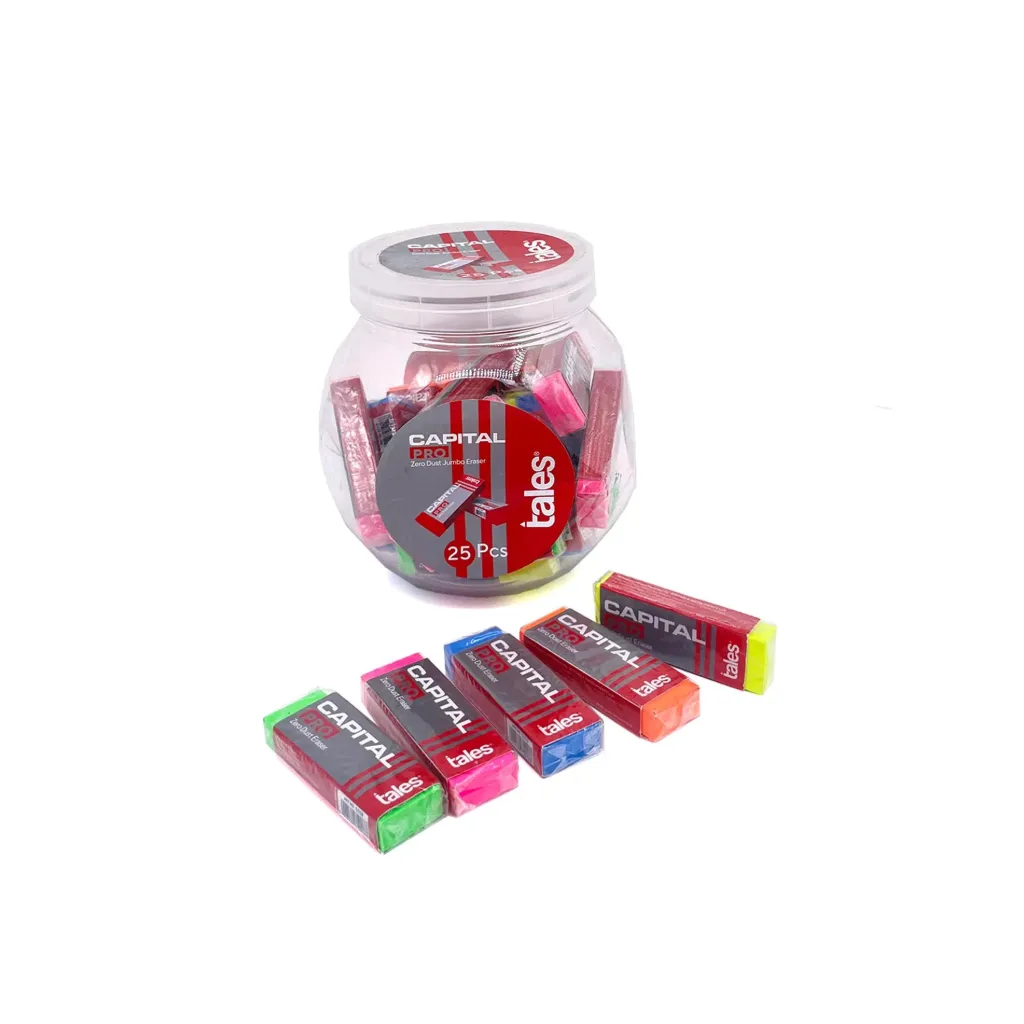 [TL CPTL PRO MX 20ERSR] Tales Capital Pro Mix Color Eraser 25Pcs Cuboid